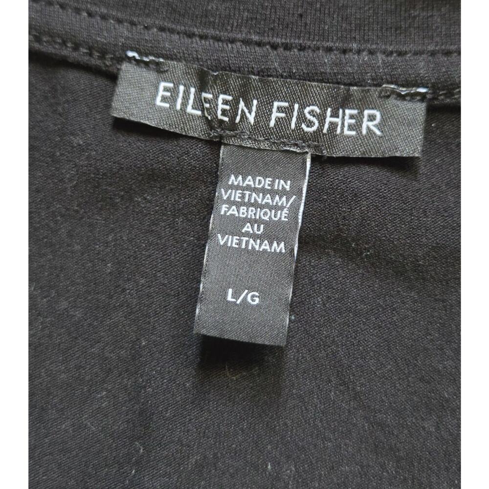 Eileen Fisher Stretch Jersey Knit V Neck Tank Midi Dress Tencel Quiet Luxury L - Picture 5 of 8